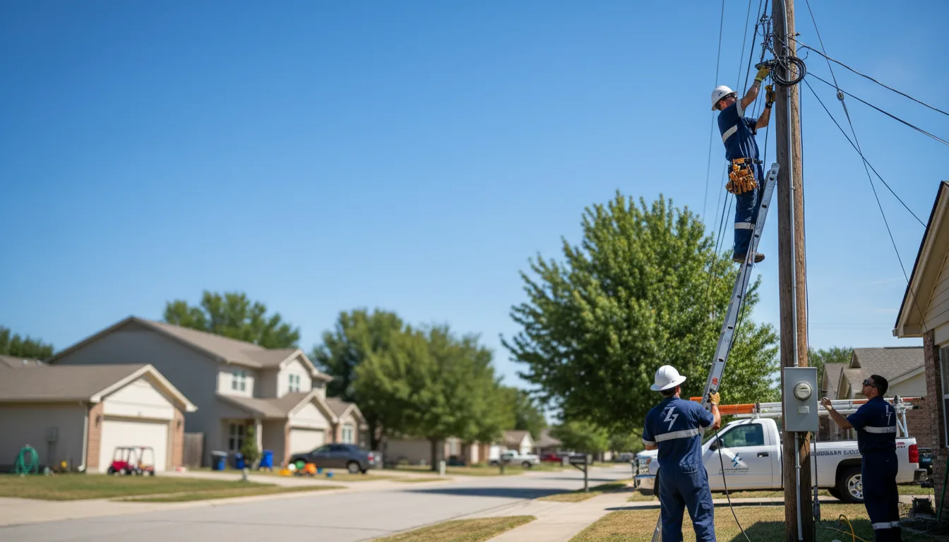 Residential electrician providing installation services in New London, CT